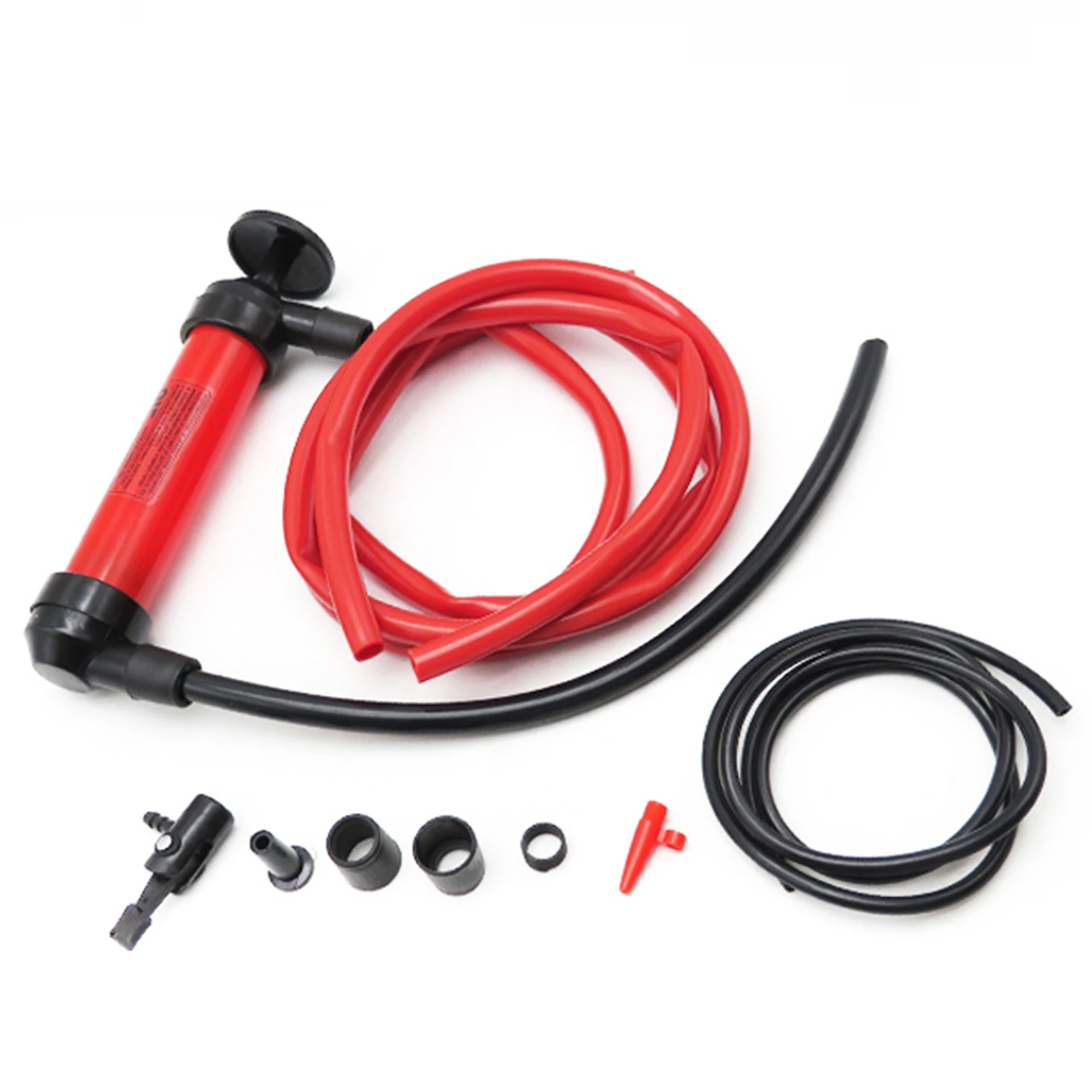 

200CC Manual Oil Pump Gun for Cars - Portable Oil Suction Barrel, Tank Pumping Machine with Water Pipe for Fluid Transfer