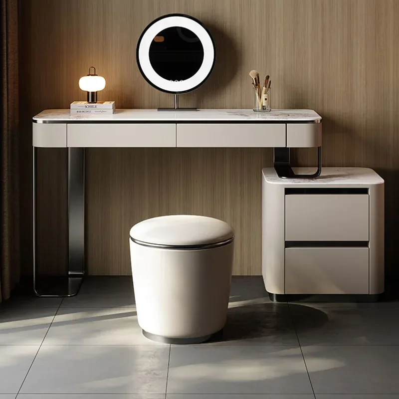 Bedroom Luxury Vanity Table Stool Nordic Style Girls Makeup Vanity Table European Beauty Penteadeira Home Furniture