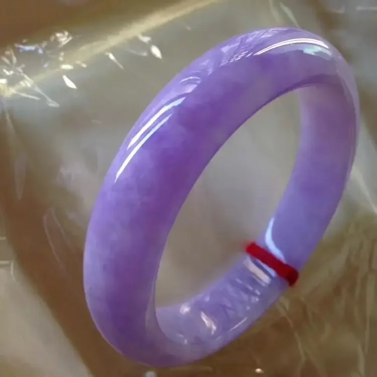 Full Purple Ice Seed Violet Ice Glutinous Seed Girl Glass Bracelet Full Purple Jade Bracelet Jade Bracelet Genuine Girl