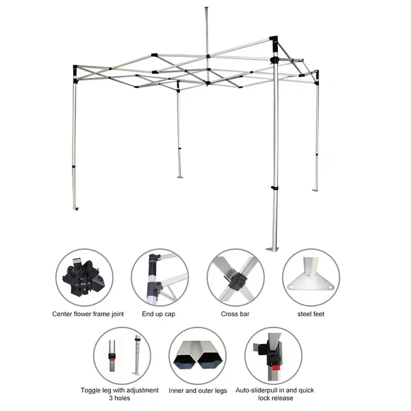 Trade Show Folding Aluminum Other Custom Print Pop up Canopy Gazebo Awning Shelter Marquee Outdoor Waterproof Exhibition