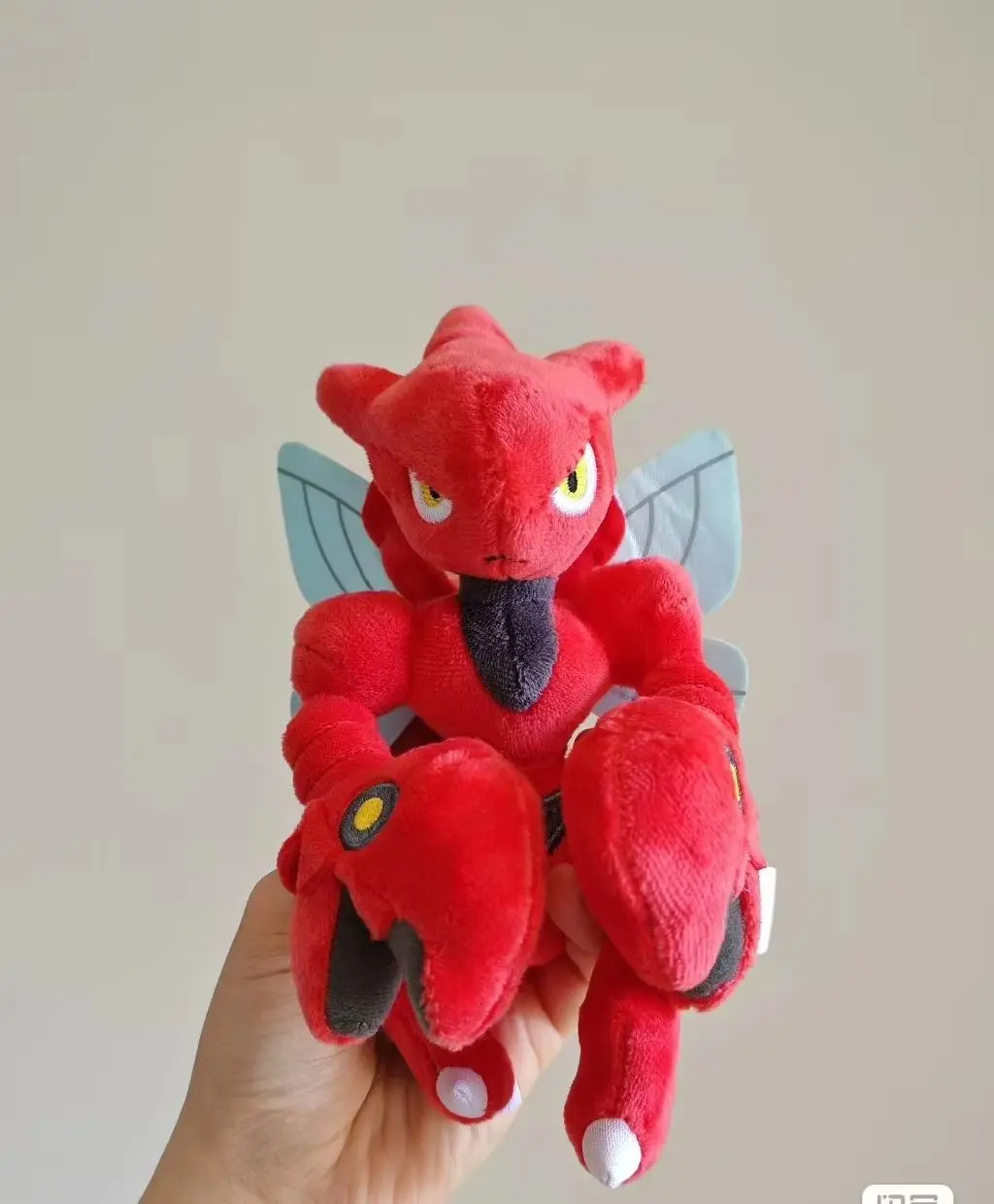 Japanese Pokemon Fit Series Scizor Plush Toy Children Cute Soft Gifts And Birthday Christmas Gifts