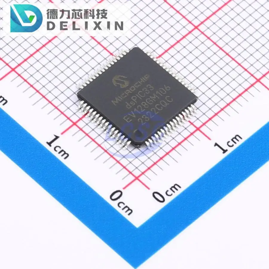 DsPIC33EV128GM106-E/pt 240mhz 128kb 53 TQFP-64(10x10) digitale Signal prozessoren (dsp/dsc) Chips neues Original