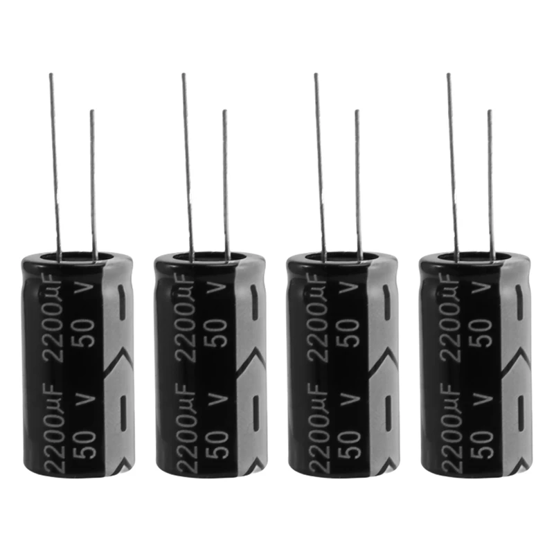 40 Pcs 2200UF 50V 105C Polarized Electrolytic Capacitors 16X31mm