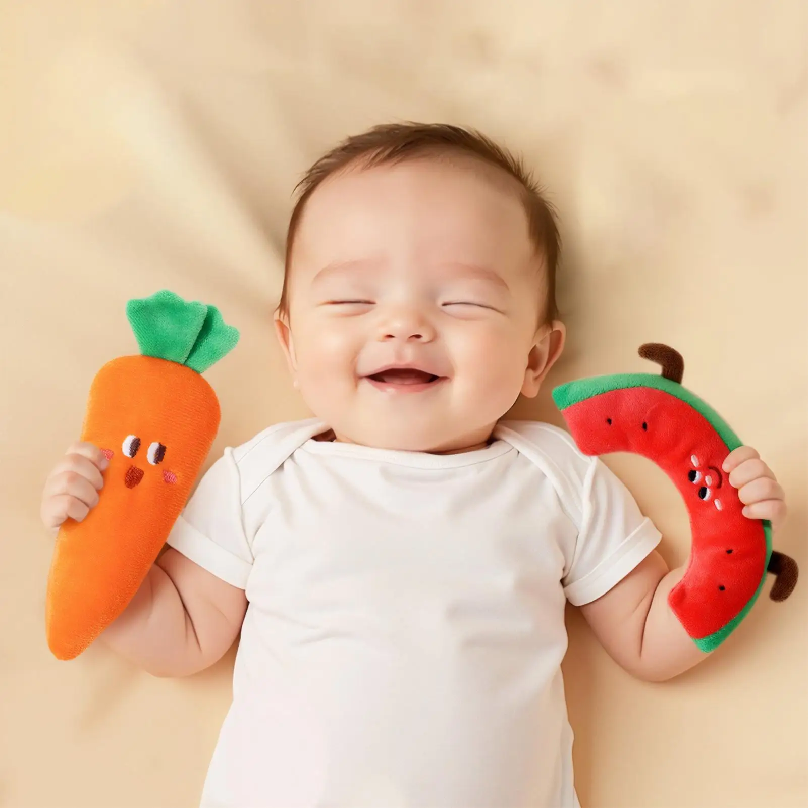 Baby Sleep Soother Anti-Startle Soft Hand Wrap Baby Sleep Plush Soother Doll for Boys Girls Resting Napping Bed Couch Home Road