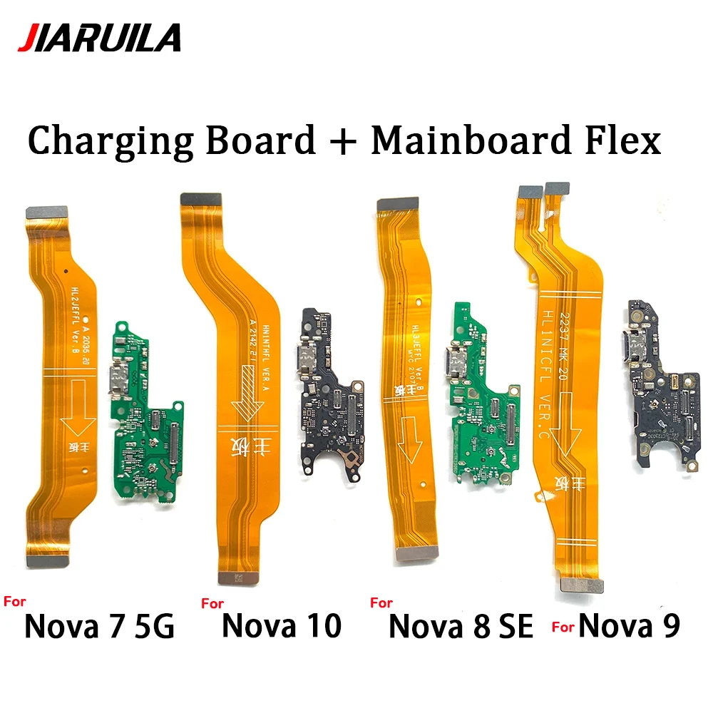 New For Huawei Nova 7 8  Se 9 10 Pro 5G Dock Connector Micro USB Charger Charging Port Flex Cable Microphone Board