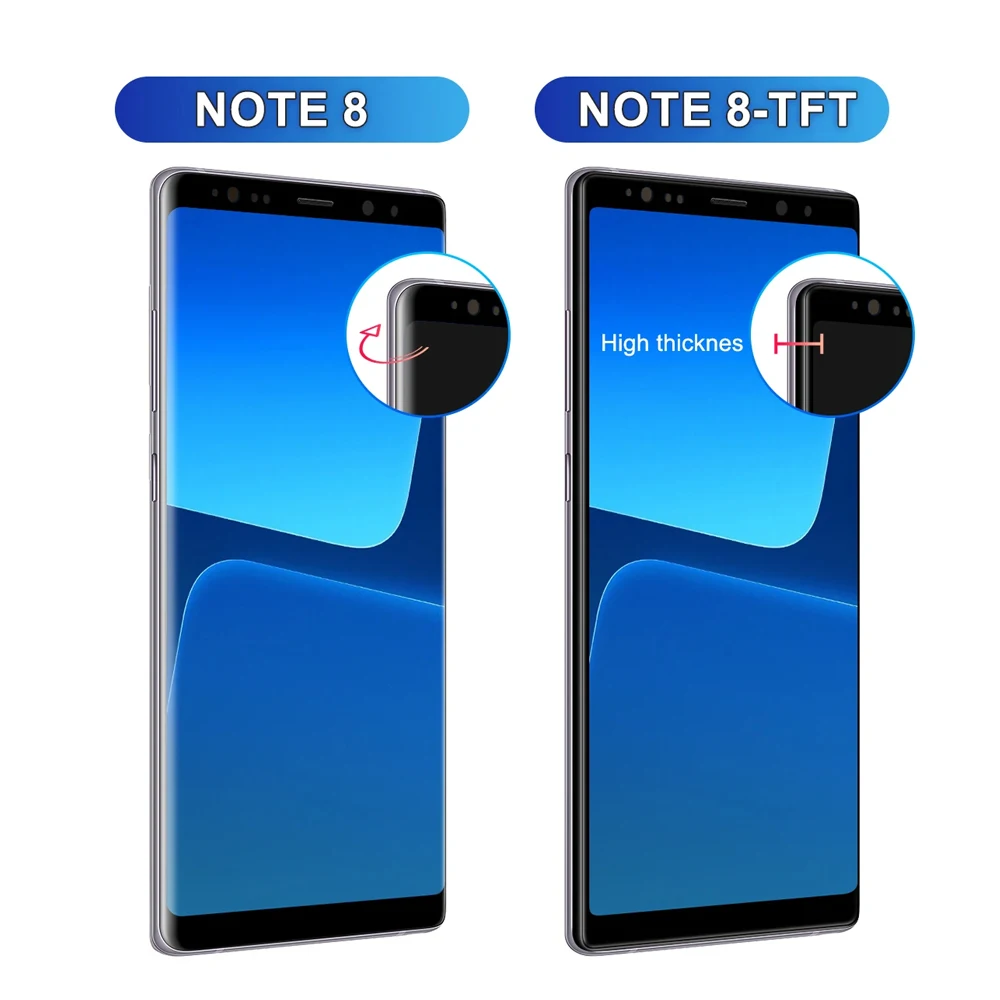 Super AMOLED Note 8 LCD Display Screen For Samsung Galaxy Note8 N950FD N950F LCD Display with Touch Screen Digitizer With Frame