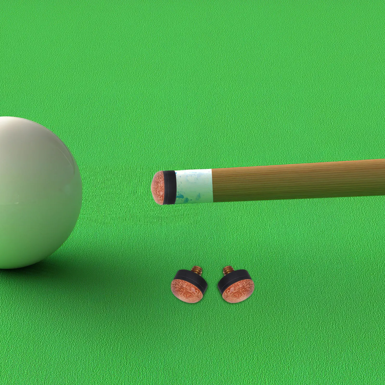 

10Pcs Pool Cue Screw on Tips 13Mm Replacement Billiard Snooker Pool Stick Repair Kit Enhanced Grip Performance