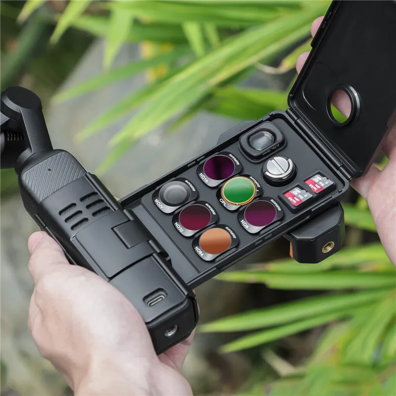 다용도 핸드헬드 브래킷 확장 핸들 어댑터, DJI Osmo 포켓 3 휴대폰 확장 브래킷 카메라 액세서리