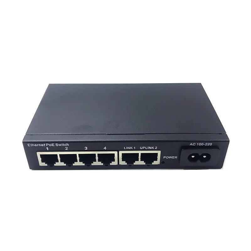 POE 10/100 Mbit/s RJ45-Switch PoE 802.3af 8-Port-Stromversorgung 15,5 W für IP-Kamera NVR IP-Telefon WLAN Access Point PoE-Switch