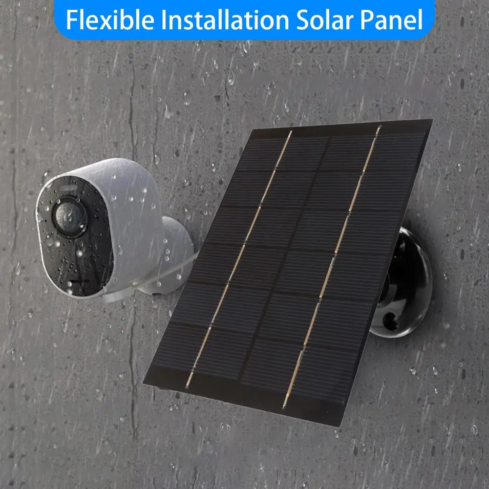 Security Camera Solar Charger Highly Efficient Solar Panel for Emergency Security Cameras Waterproof Universal Power Supply