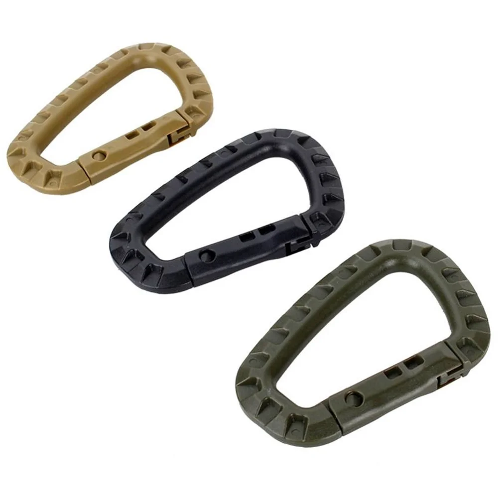 

Outdoor EDC Gear Muti Tool Tac Link Keychain Snap Hook D-Ring Buckle Carabiner Clasp Clip Hiking Accessories Camping Equipment