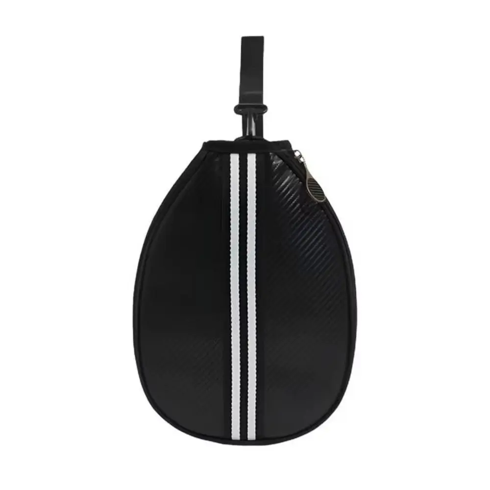 Crossbody Pickleball Shoulder Bag Large Capacity Comfortable Straps Pickleball Paddle Cover Adjustable Black Sports Fitness Bag