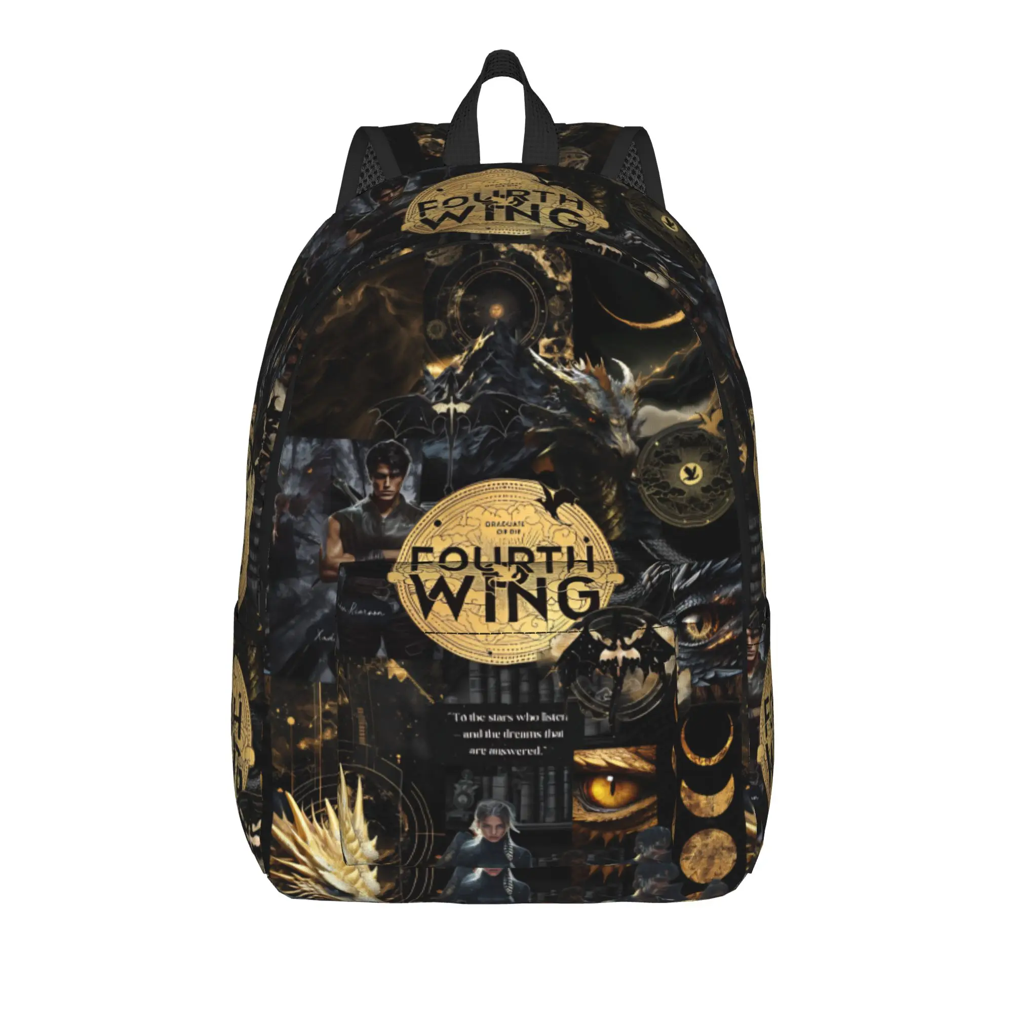 F-Fourth W-Wing Dragon Backpack for Men Women Cool High School Hiking Travel Daypack  Laptop Computer Shoulder Bag Lightweight