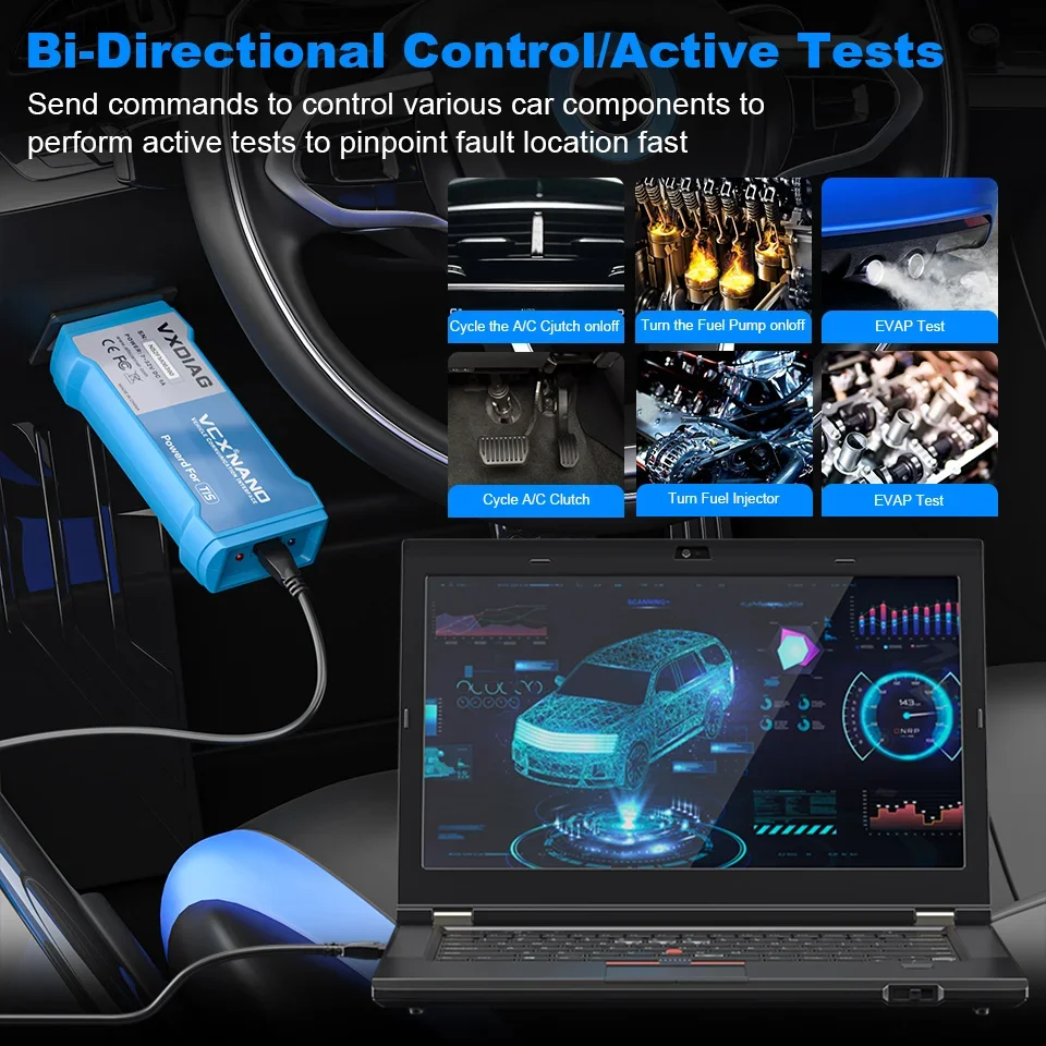 VXDIAG VCX NANO for Toyota TIS for Lexus VCI J2534 ECU Programming Coding Car Diagnostic Tool NX400 OBD2 Scanner Code Reader view 5