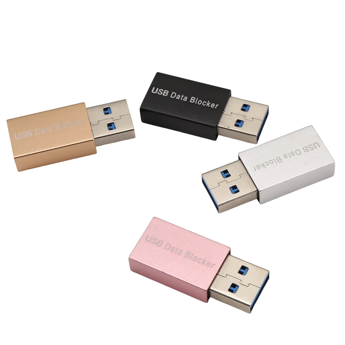YDSC 4PCS USB Data Blocker Charge-Only USB Jacking Prevention Adapter Data Sync Blocker Adapter for Blocking Data Sync