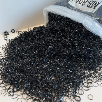 1000/2000 ชิ้น/ถุงหญิงที่มีสีสันทิ้งยางรัดผมแถบคาดศีรษะเด็กผู้ถือหางม้าวงเด็กอุปกรณ์เสริมผม