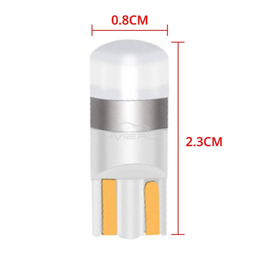 T10 W5W LED Car Clearance Led Dome Reading Lamp 3030 1SMD Auto Interior Vehicle Color Door Bulb Accessories Trunk Reverse Lights
