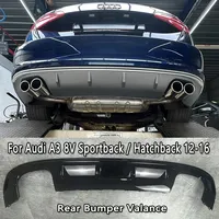 For Audi A3 8V Standard Pre Facelift 2012-2016 Sportback / Hatchback (Not for A3S-Line S3) Car Rear Bumper Valance Diffuser