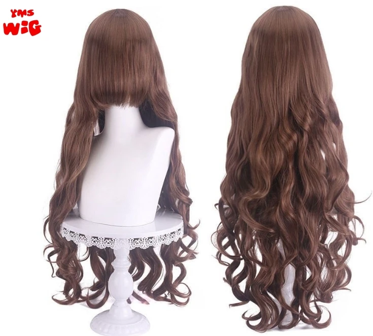 Parrucca per capelli sintetici lunghi ricci da 80cm parrucche Cosplay per capelli da festa per le donne