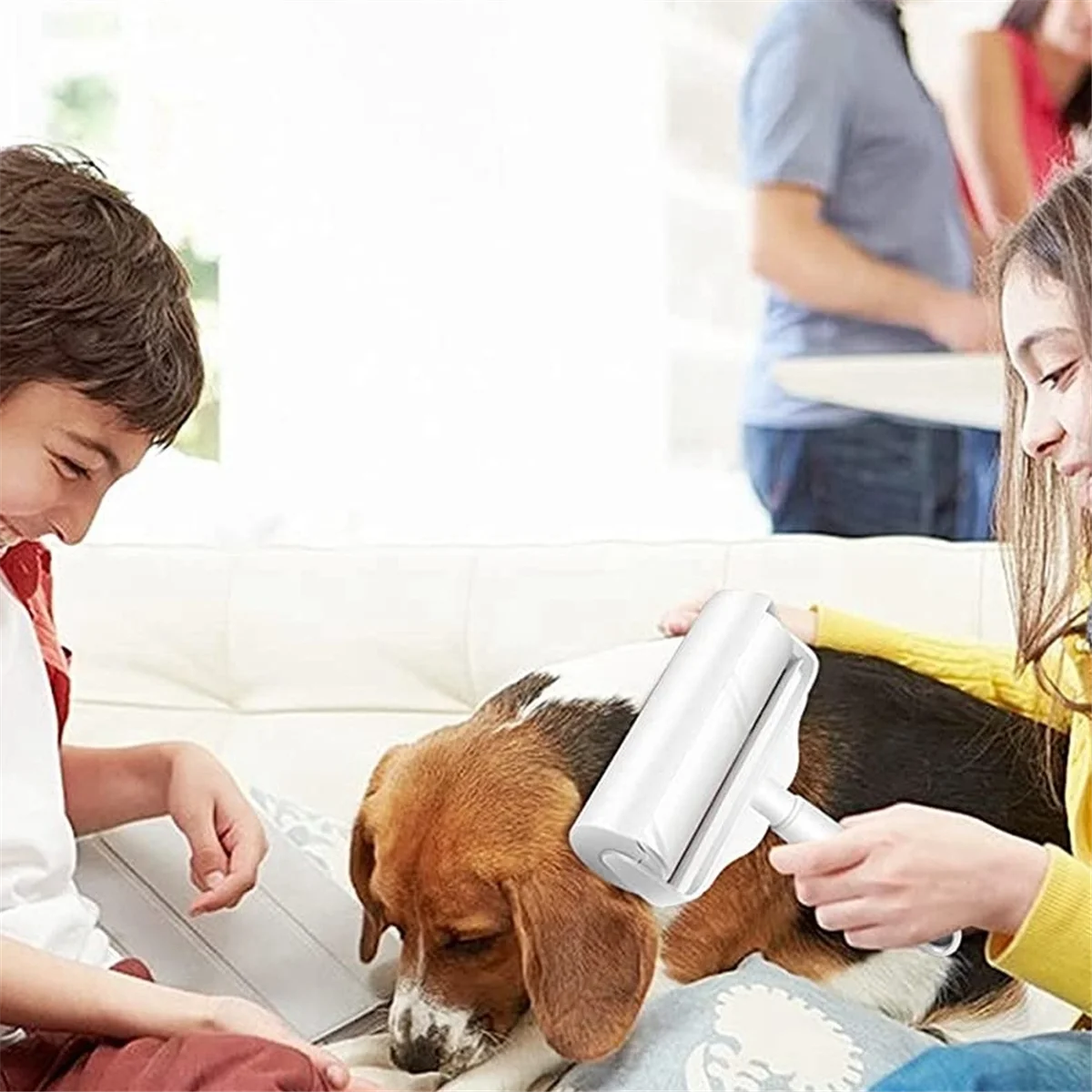 ลูกกลิ้งเครื่องกำจัดขนแบบพกพาผ้าสำลีสำหรับทำความสะอาดเสื้อขนสัตว์