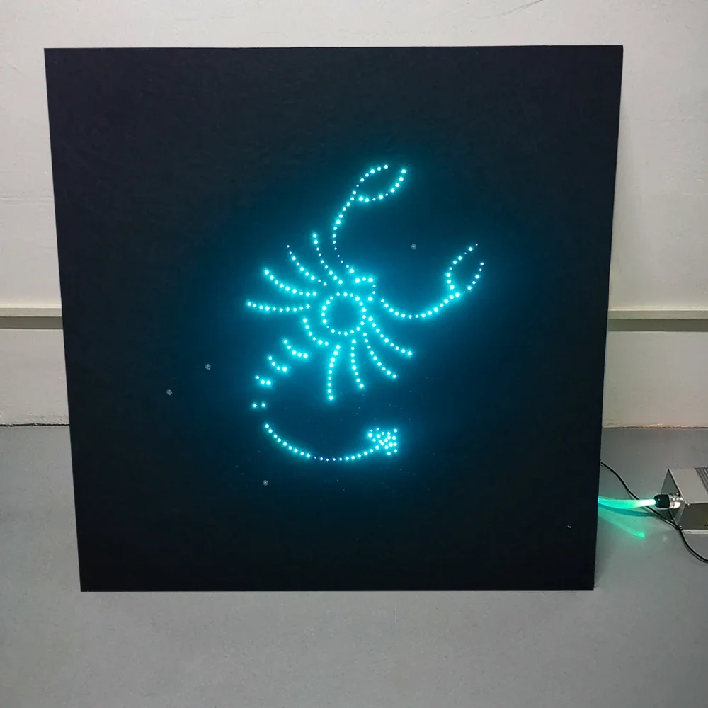 2025 hot sale Finished Starry Effect Acoustic Modular Tiles Fiber Optic Star Ceiling Panel Kit Polyester Fiber Board Panel Light