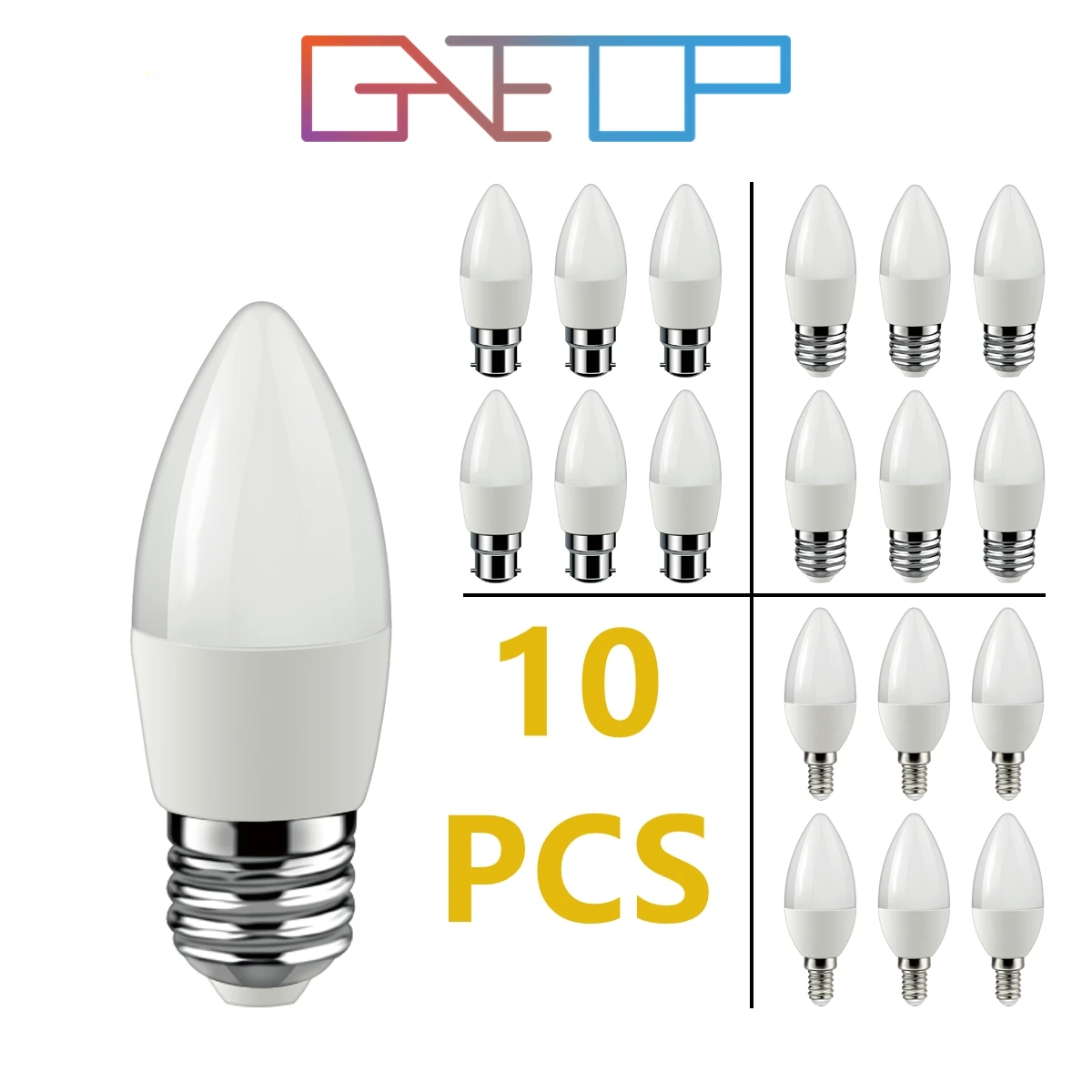 10PCS Amazon Flash-promotion LED Mini birne Kerze lampe 220V 3W-7W Ultra hohe lumen flimmern kostenloser für wohnzimmer kinderzimmer