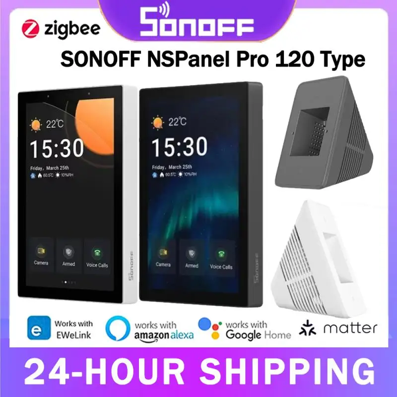SONOFF NSPanel Pro 120 타입 스마트 홈 컨트롤패널, 스마트 서모스트, 전력 소비, DIY 스위치 모듈, Sonoff 장치 지지대
