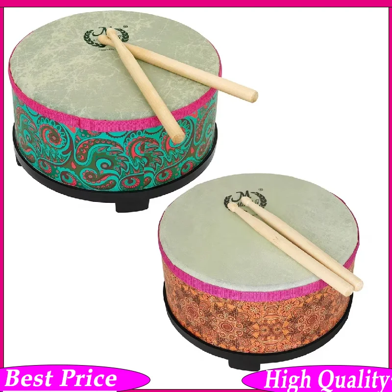 Aliexpress M MBAT 10 Inch Ground Drum Sheepskin Drum Orff Percussion Instrument with Drumstick for Musical Enlightenment Stage Show - Aliexpress Deal