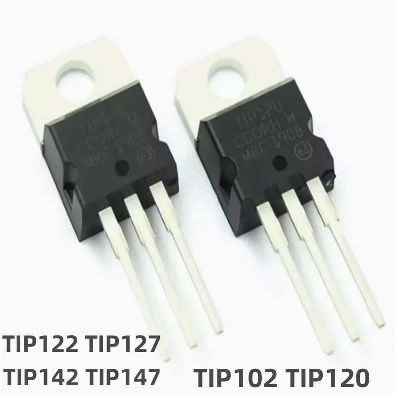 10pcs TIP102 TIP120 TIP122 TIP127 TIP142 TIP147 Transistor TIP142t TIP147t  Darlington complementary silicon power transistor