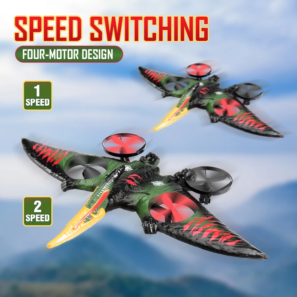 Pterosaur RC Airplane 2.4G EPP Anti-wear Foam Dragon Airplane 360-stopniowy obrót One Click Take Off RC Szybowiec Prezent dla dzieci