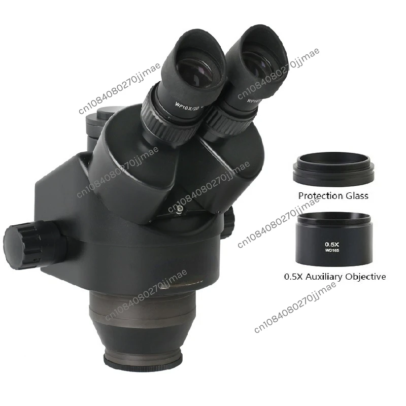 7-45x Continuous Zoom Trinocular Stereo Portable Lens 0.5x Objective Lens Safety Optics Mobile Phone Welding Repair