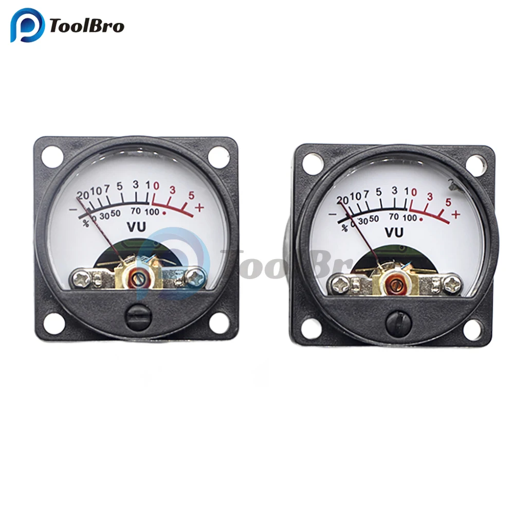 2PCS VU Meter with Backlight for Vacuum Tube Amplifier Speaker DIY