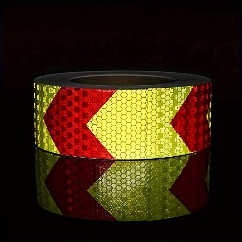 High-Visibility Reflective Safety Tape - Ensures Nighttime Protection for Vehicles, Trailers & Signs - Durable Weatherproof Film