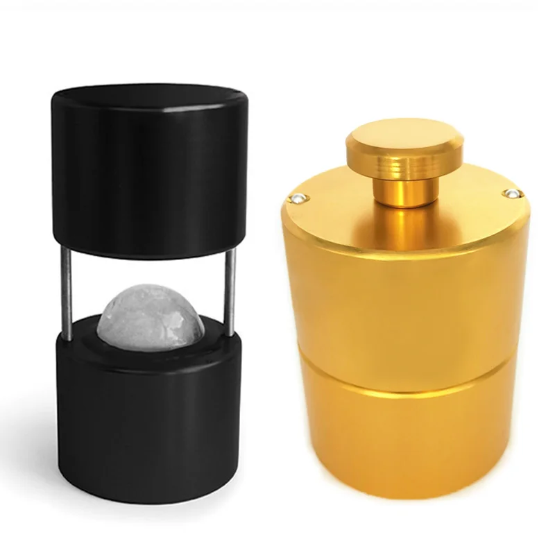 Vendas Diretas Ice Ball Press Alumínio Whisky Forma Redonda Diamante Mold Ice Ball Maker