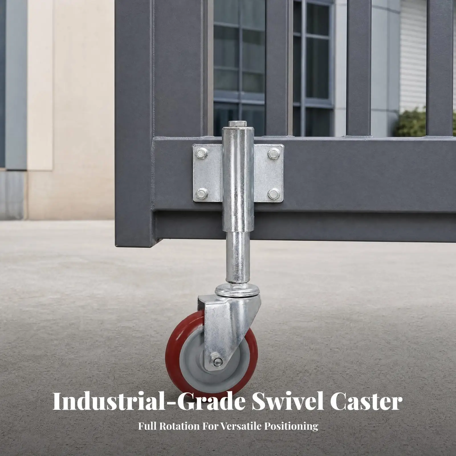 gate-wheel-heavy-duty-spring-caster-retractable-swivel-wheel-with-mounting-plate-for-smooth-rolling-on-uneven-ground