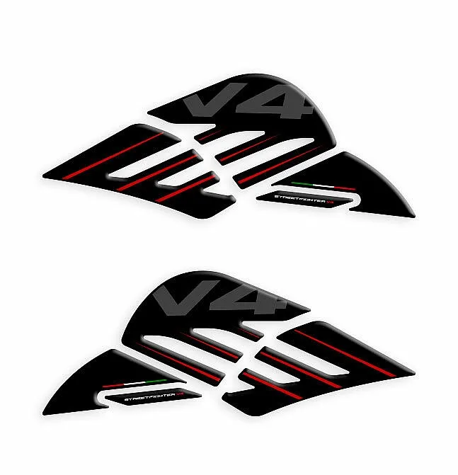 Image of Motorrad Anti-Rutsch-Seitentraktionspads Tankpad Aufkleber Sticker für Ducati Streetfighter V4