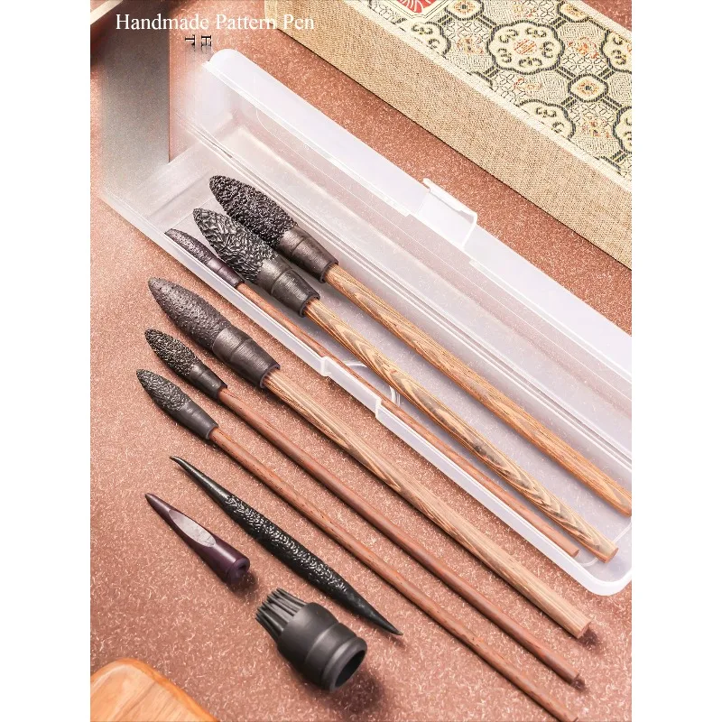 Textured Sculpting Pen Set, Rough Fuzzy Texture Modeling Tools for Polymer Clay, Fondant, Dough DIY Craft