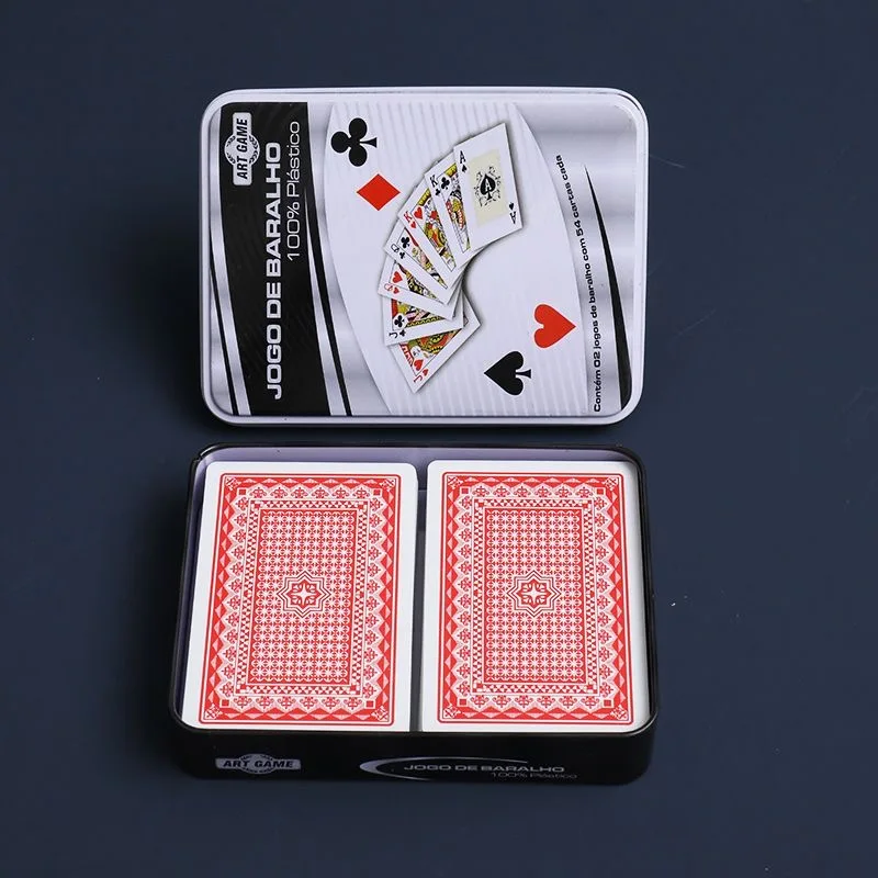 Waterproof Playing Cards Plastic Poker Game Deck Foil Pokers pack Magic Cards PVC Card Gift Collection Gambling Board Game