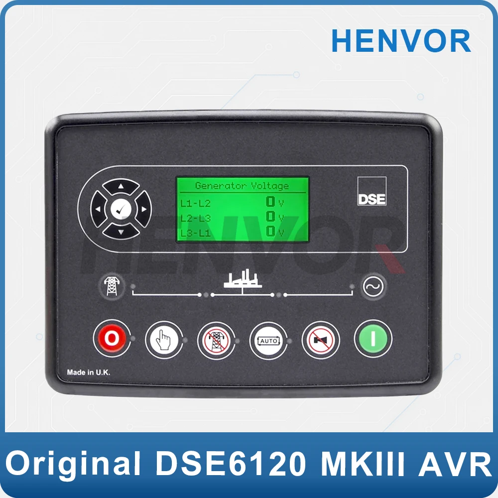 Original Deep Sea DSE6120 MKIII AMF Auto Stop Generator Controller Panel Control Module Genset Spare Parts