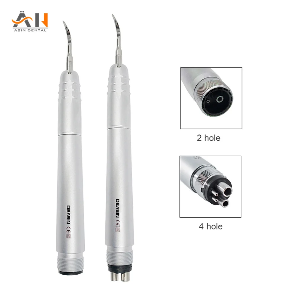 

2Holes/4 Holes Dental Ultrasonic Air Scaler Handpiece 3 Tips Air Scaling Polishin Tools Teeth Whitening Cleaner