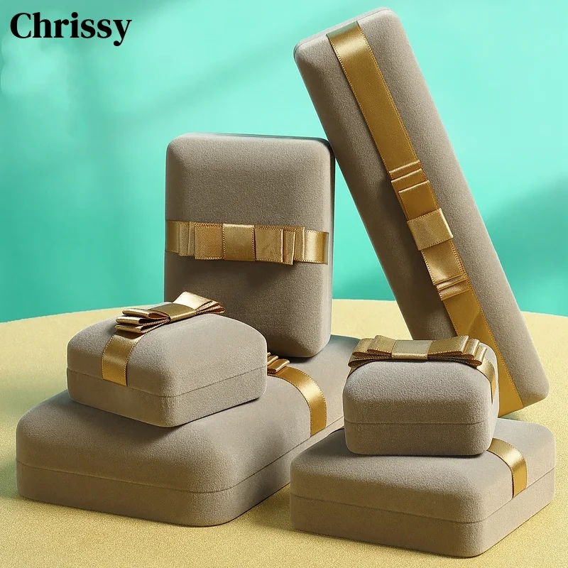 

High-grade PU Leather Jewelry Storage Box, Ring Earrings Necklace Pendant Bracelet Gift Case,for Jewelry Props Display