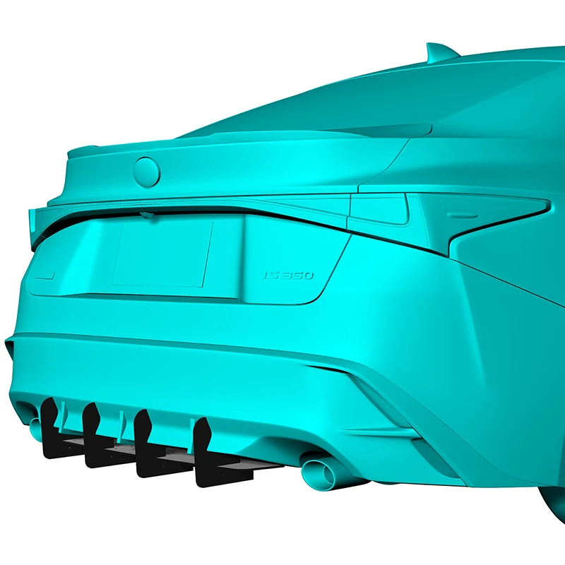 

Для Lexus IS F-Sport 2021 2022, задний диффузор, бампер, спойлер, сплиттер, комплект кузова, аксессуары