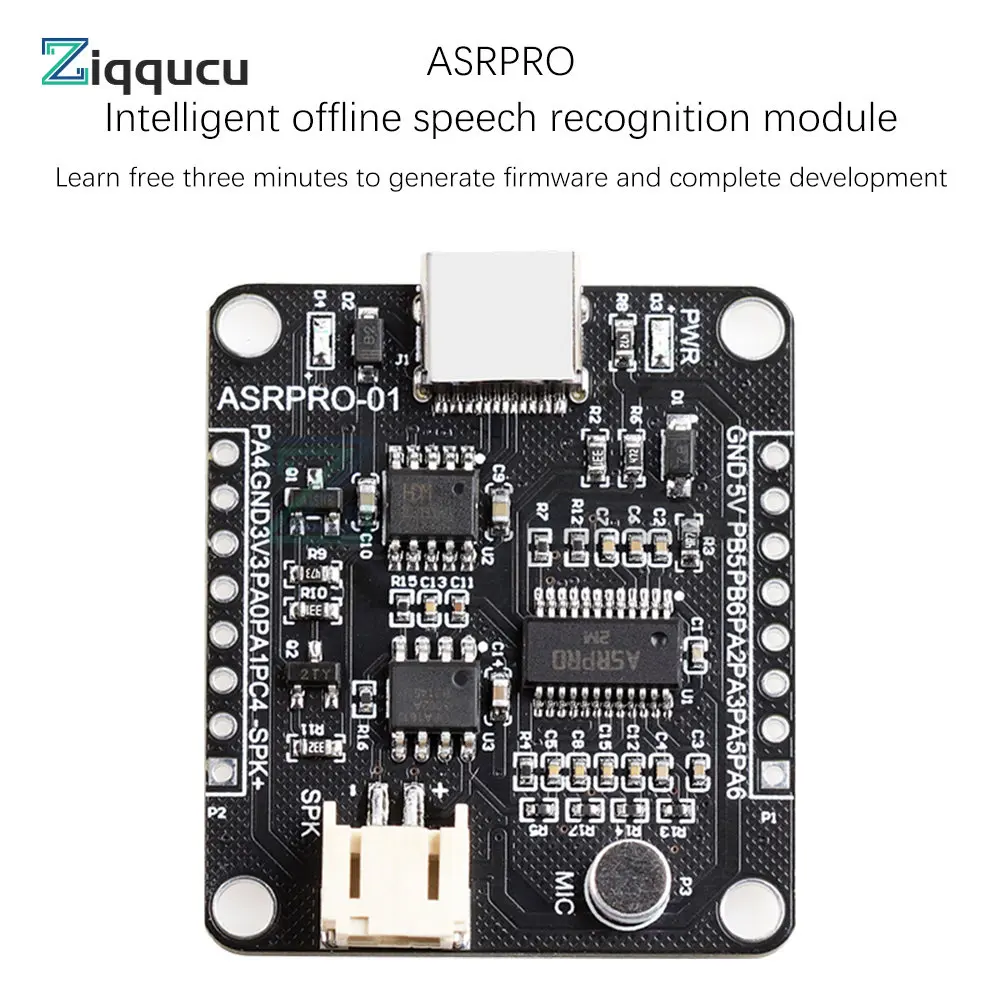 Modulo di riconoscimento vocale ASR PRO porta seriale download con un clic scheda di sviluppo vocale offline