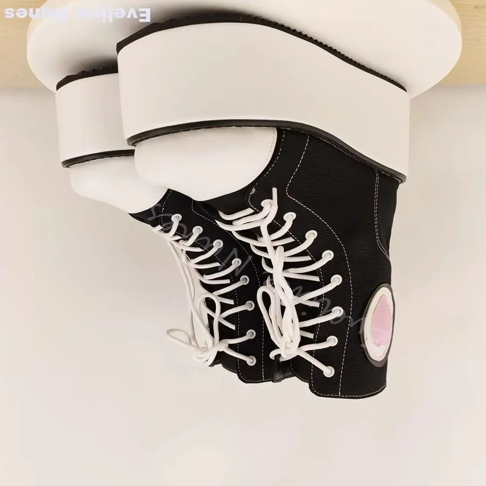 

Высокие парусиновые туфли на толстой подошве, женские повседневные кроссовки с круглыми перекрестными завязками, увеличивающие рост, универсальные туфли для уличных танцев для пар