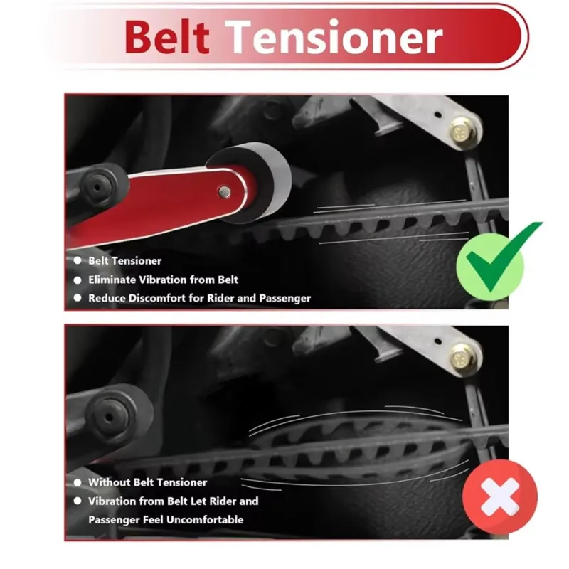 Hot Selling-Aluminum Alloy Belt Tensioner Roller For Can Am Spyder F3 RT 2014-2024 Motorcycle Accessories Belt Tensioner Idler S