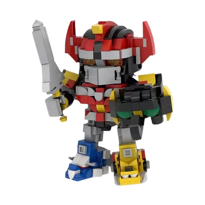 MOC building block toy combat robot transformation assembly warrior model desktop ornament assembly adult building block toy
