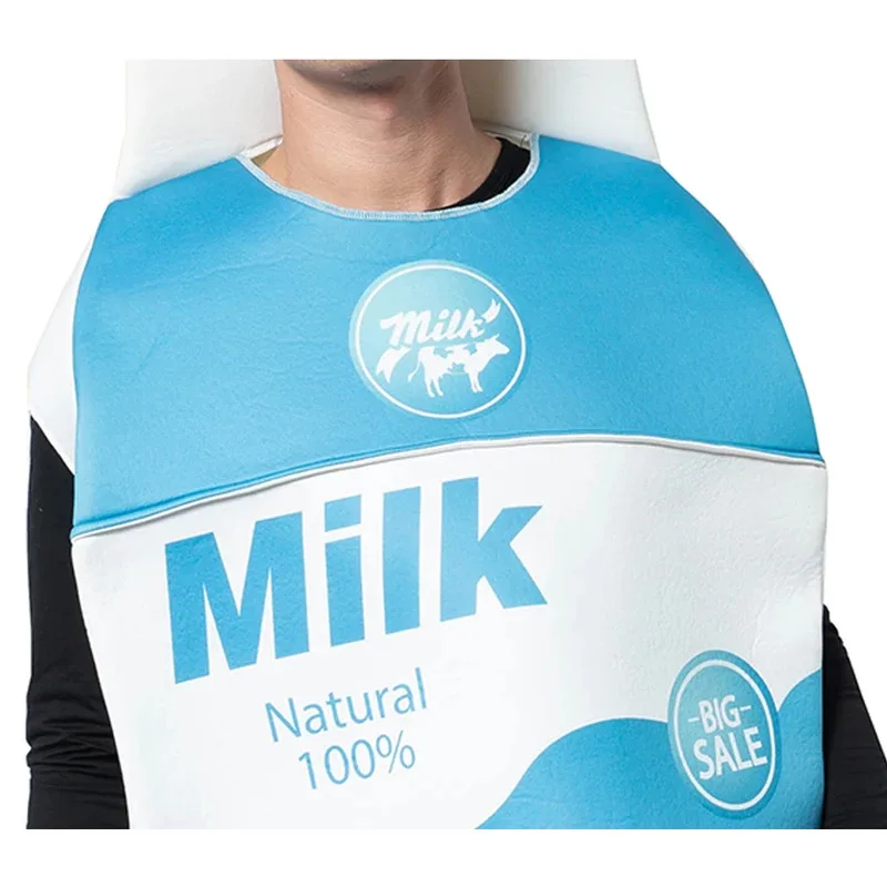 Adult Funny Milk & Cookie Cosplay Costume Men Women Halloween Food Couple Outfits Carnival Easter Purim Fancy Dress