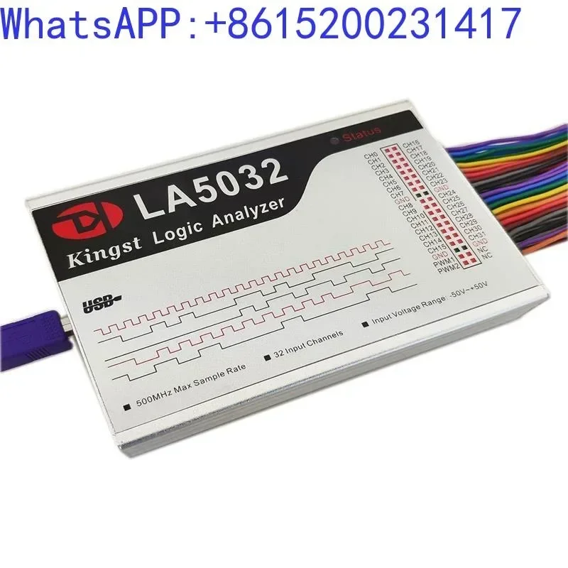 Kingst LA5032 USB Logic Analyzer 32 Channel Full Channel 500M Sampling Rate Analyzer