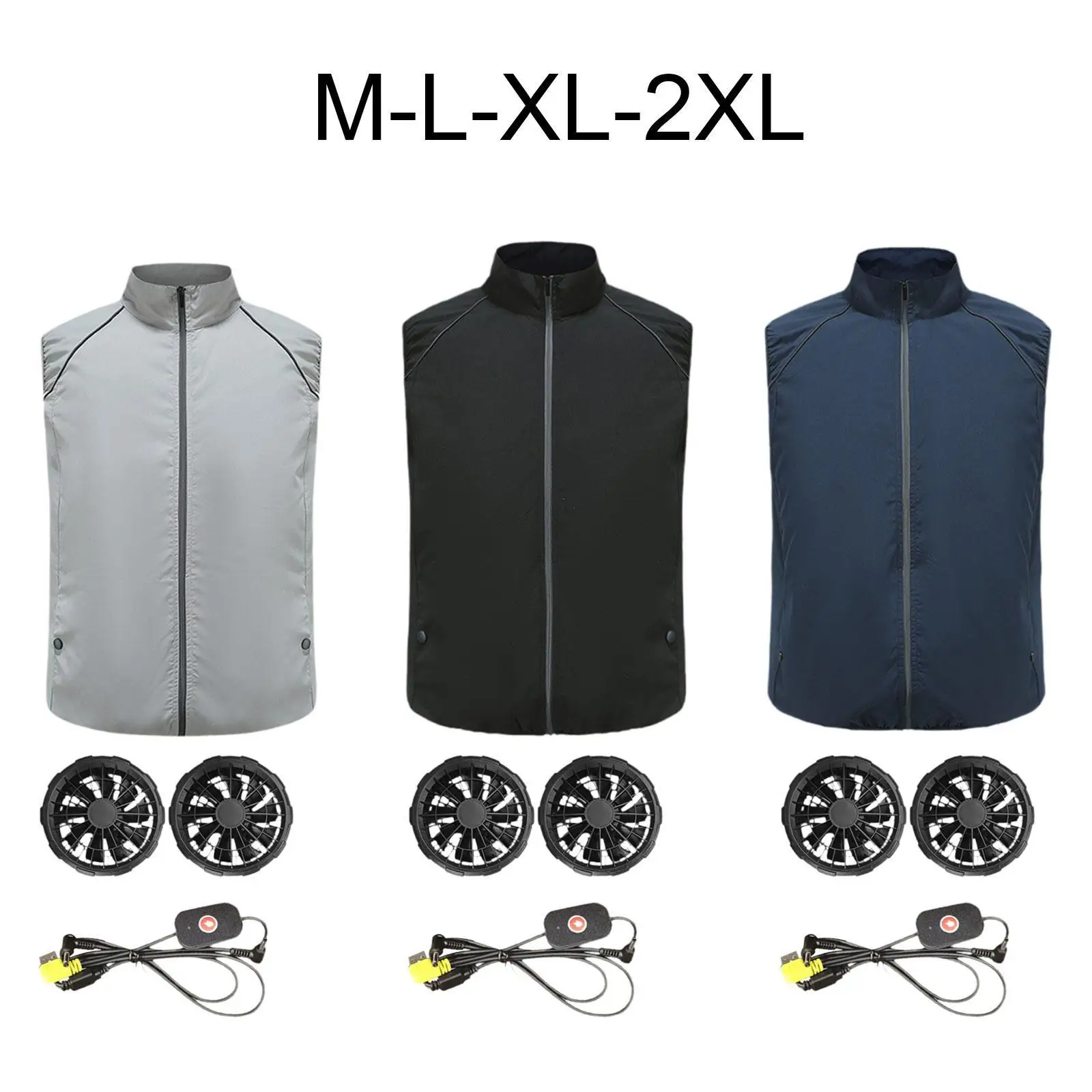 Fan Cooling Vest Speed Fan Air Conditioned Clothes for Cycling Fishing
