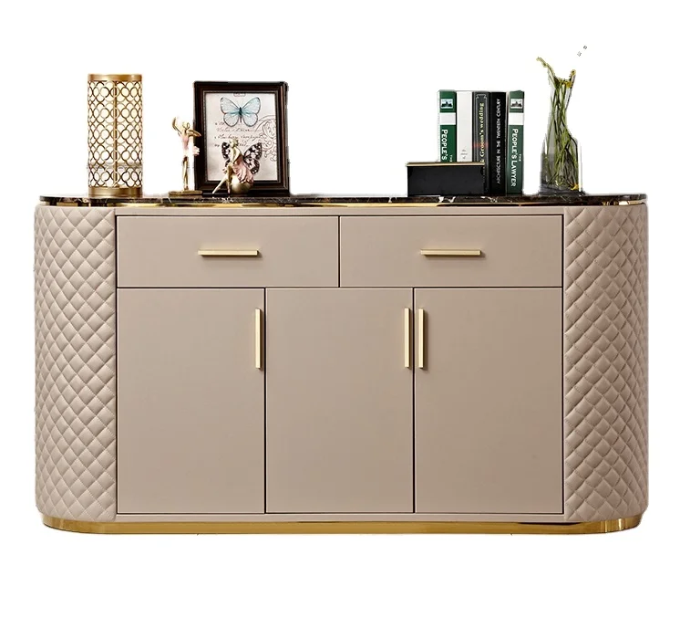 Modern dining room furniture kitchen buffet display soplid wood cabinet storage sideboard